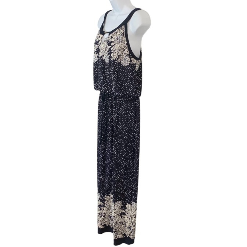 ENFOCUS STUDIO Lace Embellished Polka Dot Maxi Dress Sz 12 - Picture 2 of 9